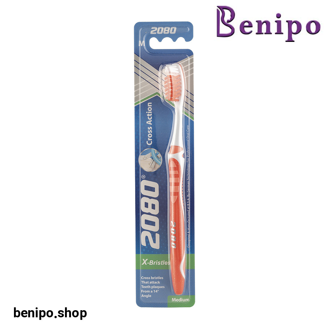 مسواک مدل Cross action با برس متوسط