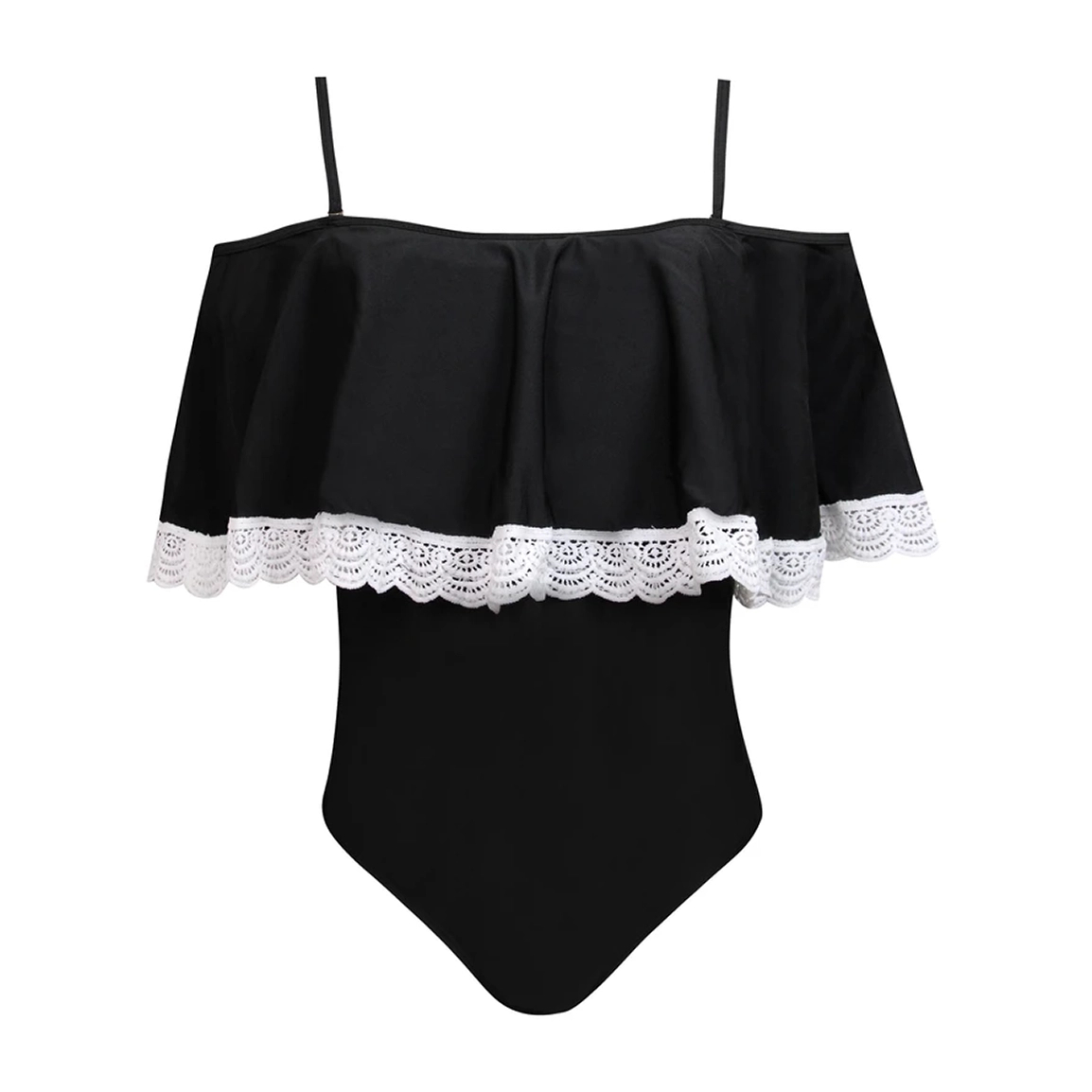 مایو زنانه شین مدل یقه دلبری گیپوری کد 5290-2011 سایز 3XL