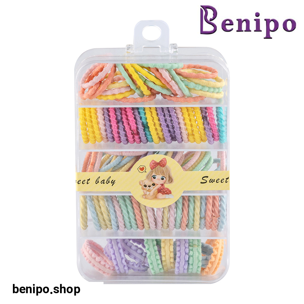 کش مو رنگی 6 مدلی جعبه دار