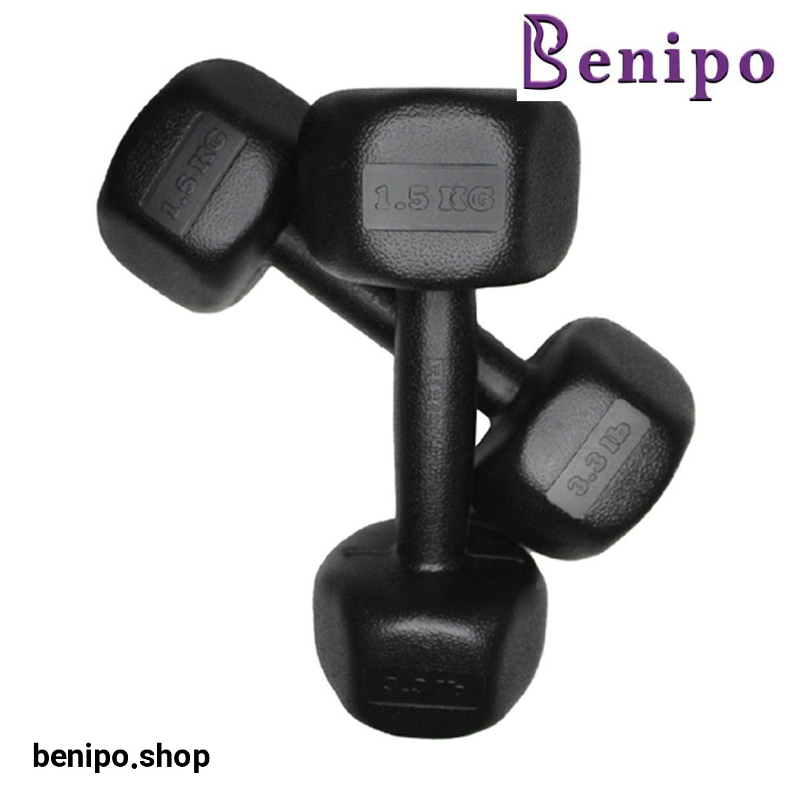 دمبل مدل RPHF-1500 وزن 1.5 کیلو گرم