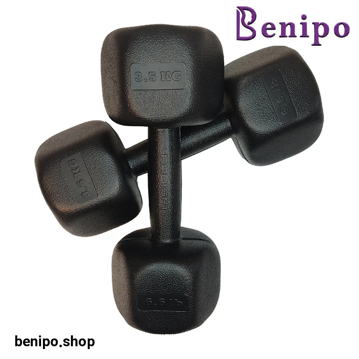 دمبل مدل RPHF-3500 وزن 3.5 کیلو گرم بسته 2 عددی