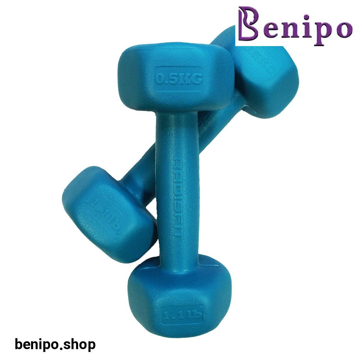 دمبل مدل RPHF-500 وزن 500 گرم بسته 2 عددی