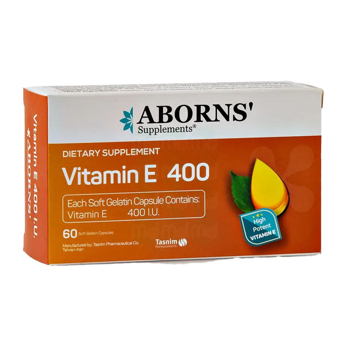 کپسول ژلاتینی ویتامین E 400 بسته 60 عددی