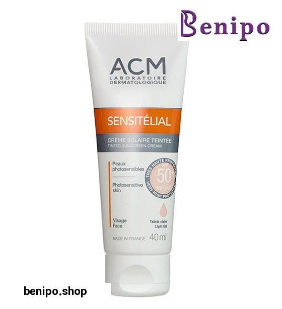 کرم ضد آفتاب رنگی سن سی تلیال SPF50 پوست نرمال و خشک