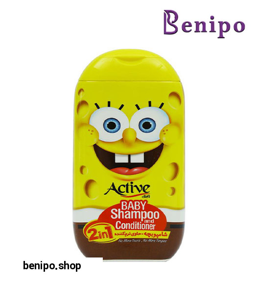 شامپو بچه 2در1 زرد طرح باب اسفنجی  280 گرمی