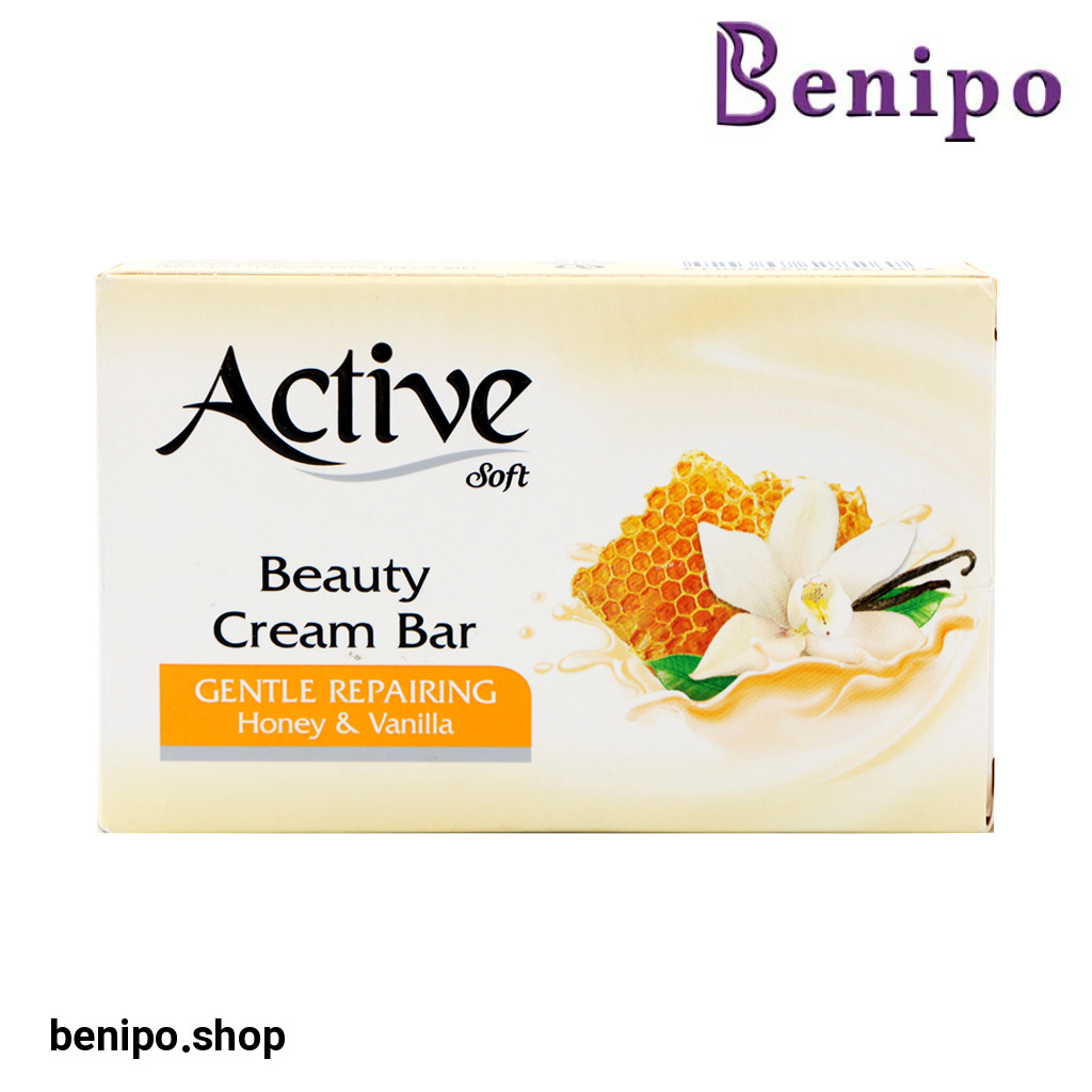 صابون صورت و بدن حاوی کرم نرم کننده با رایحه عسل و وانیل