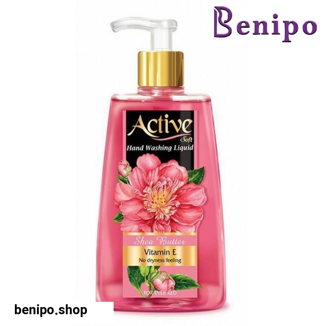 مایع دستشویی شفاف صورتی 450 گرمی