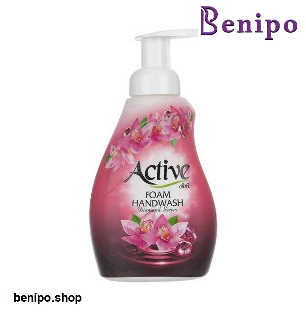 مایع دستشویی فوم دیاموند صورتی 500 گرمی