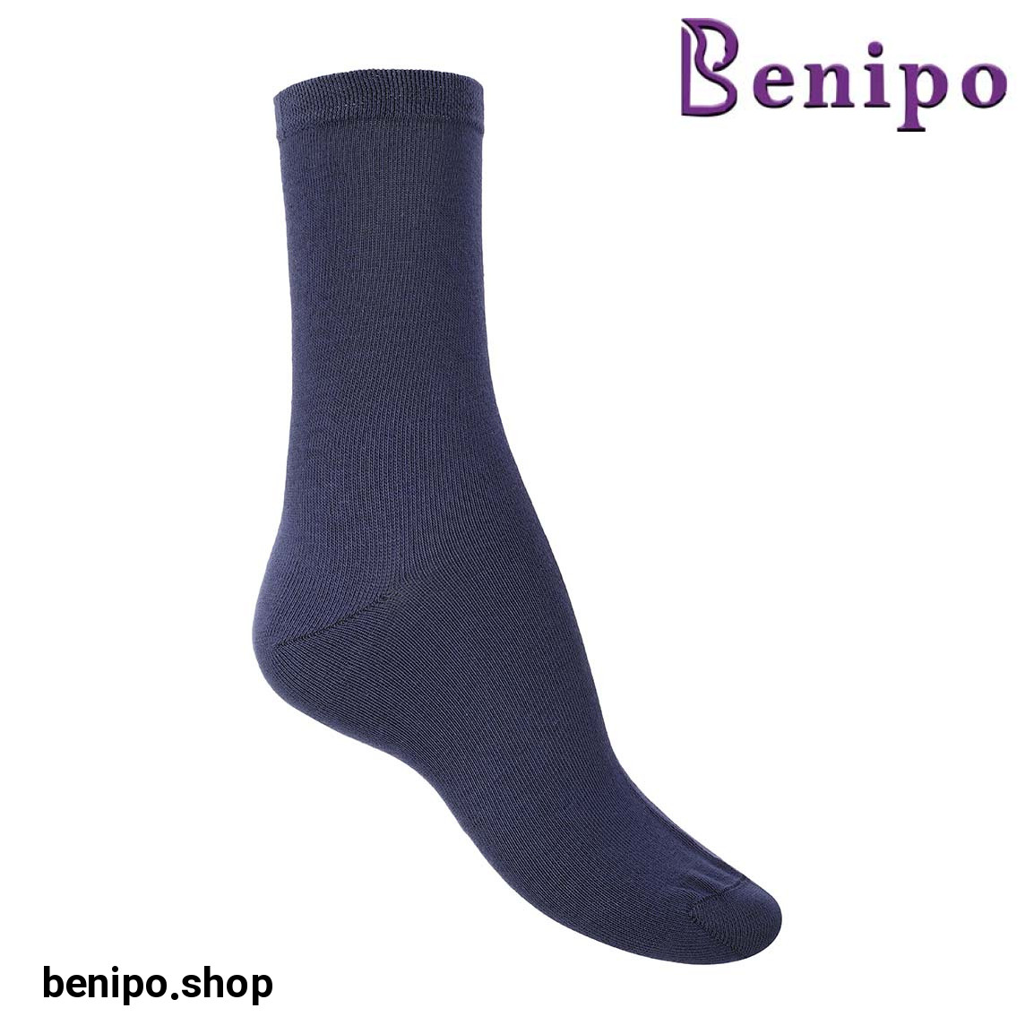 جوراب پنبه ای ساقدار ساده زنانه