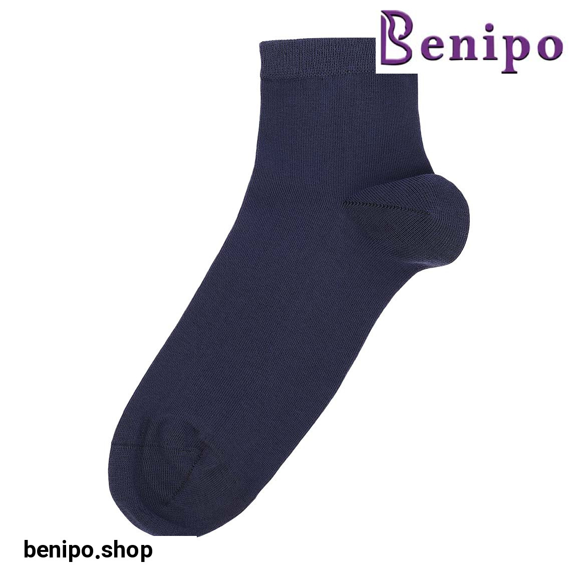 جوراب پنبه ای نیم ساق ساده مردانه