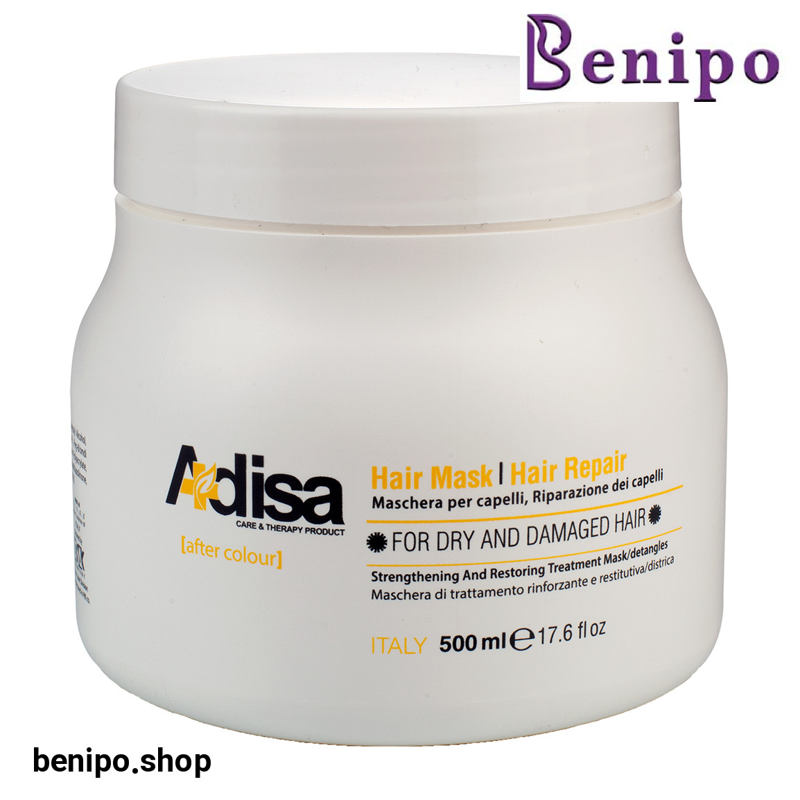 ماسک مغذی مو داخل حمام مناسب مو آسیب دیده و رنگ شده 500 میلی لیتر