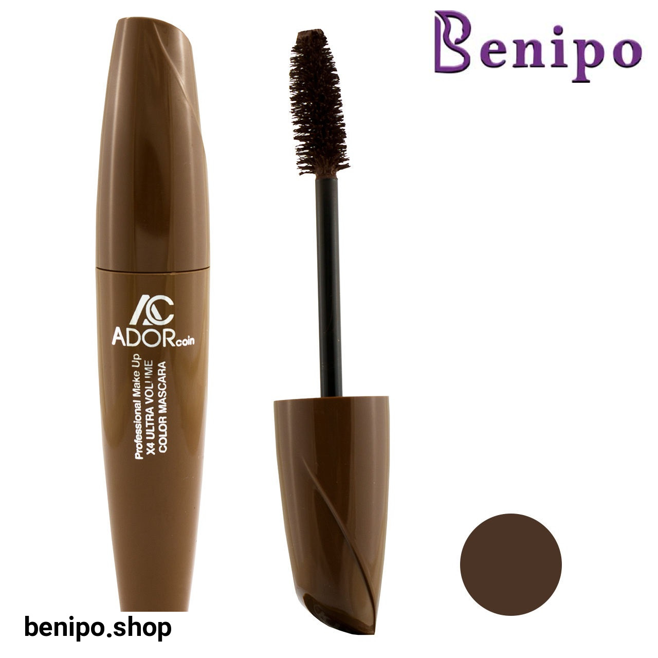 ریمل حجم دهنده قهوه ای مدل G X4 EXTRA