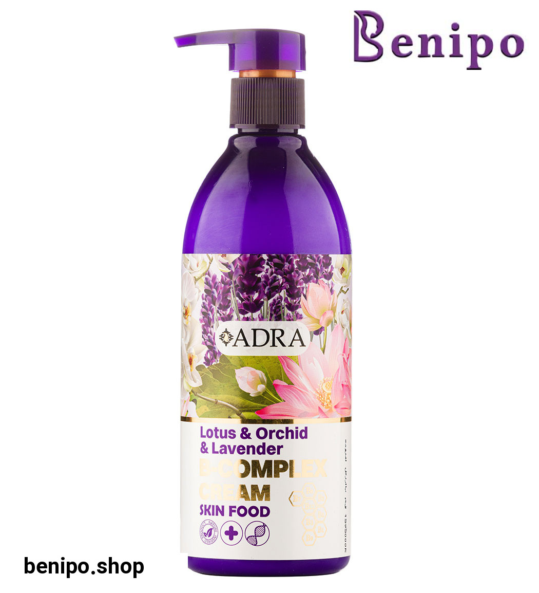 کرم مرطوب کننده ب کمپلکس حاوی عصاره ارکیده، لوتوس و اسطوخودوس حجم 350 میل