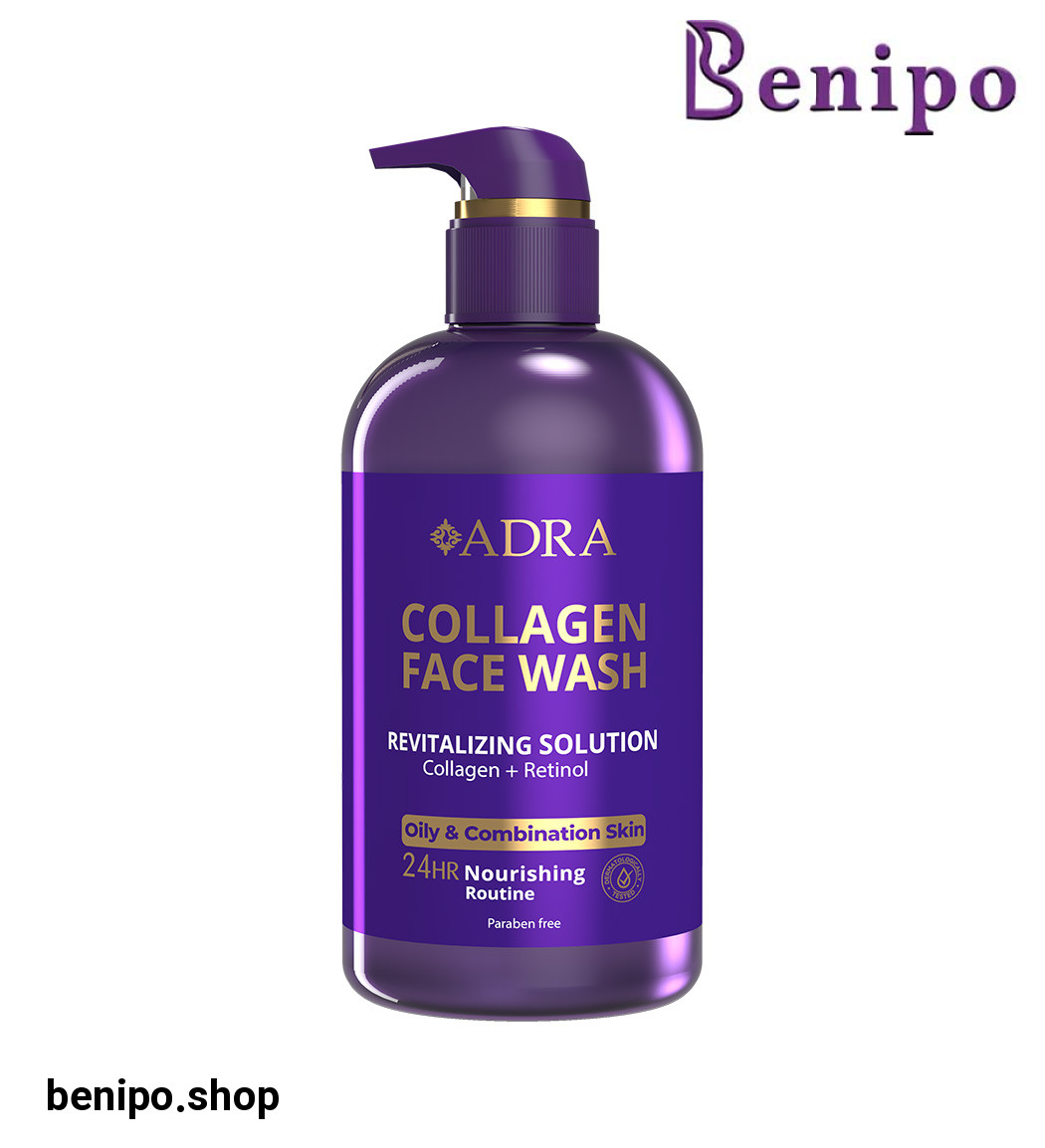 ژل شستشو صورت چرب و مختلط حاوی کلاژن حجم 500 میلی لیتر