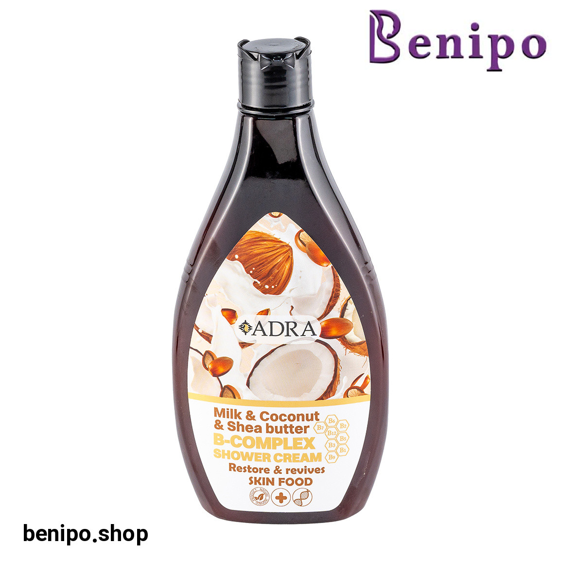 شامپو بدن کرمی حاوی روغن نارگیل، شی باتر و پروتئین هیدرولیز شده شیر حجم 400 میل