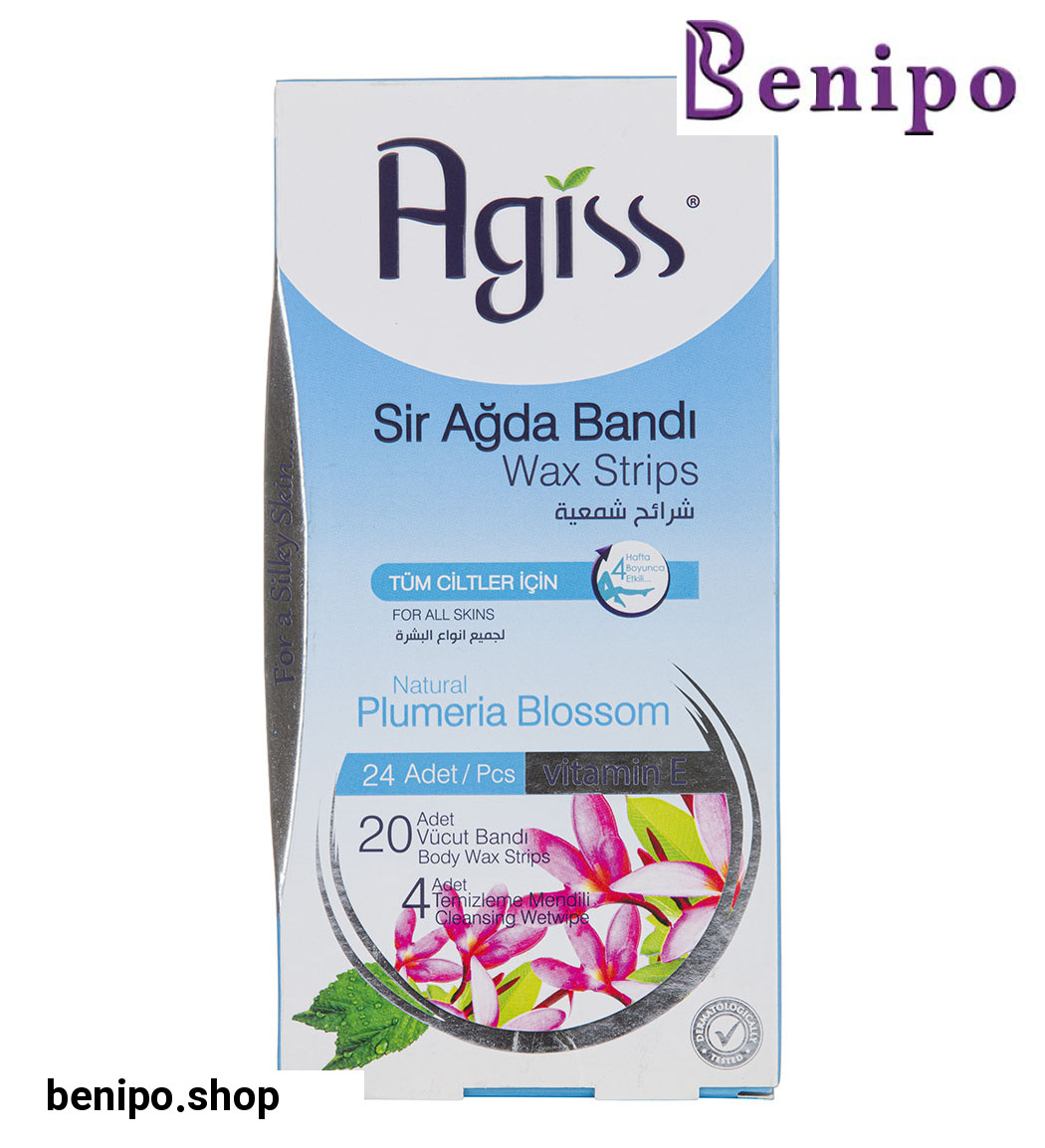 نوار موبر بدن24 عددی مناسب انواع پوست ها با دستمال مرطوب