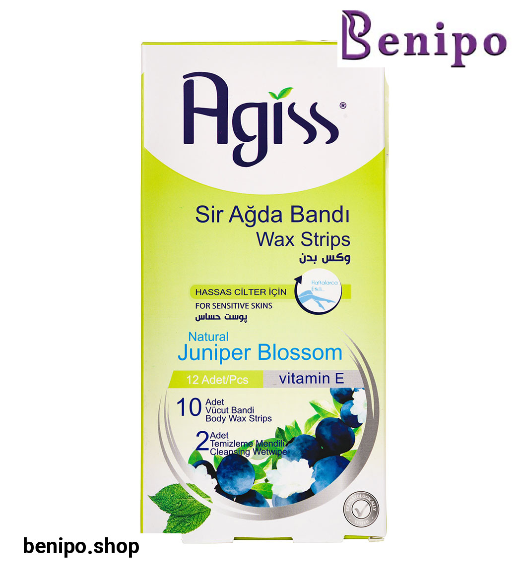 نوار موبر بدن 10 عددی به همراه 2 عدد دستمال تمیز کننده مناسب پوست حساس