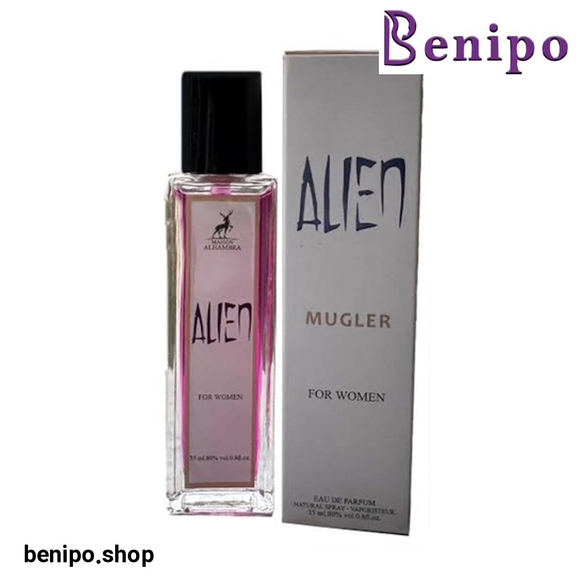 عطر جیبی زنانه مدل Alien Mugler حجم 35 میلیلیتر