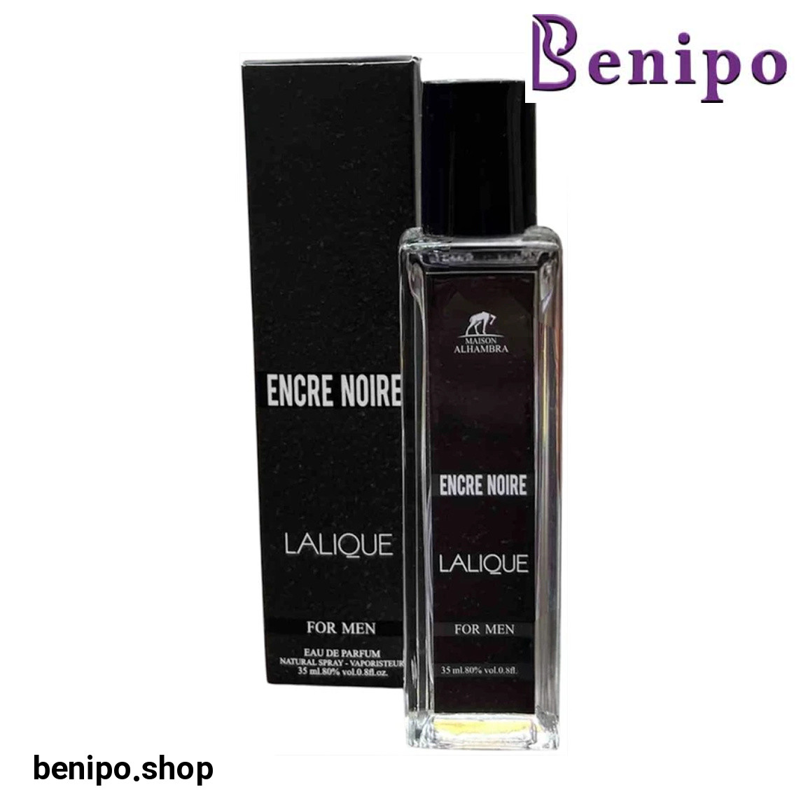 عطر جیبی مردانه مدل Encre Noire حجم 35 میلیلیتر