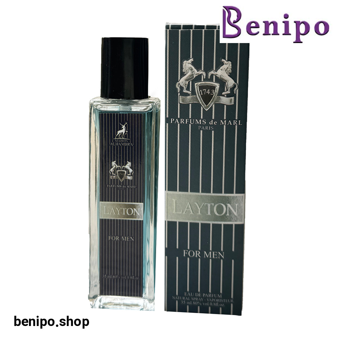 عطر جیبی مردانه مدل Layton حجم 35 میلیلیتر