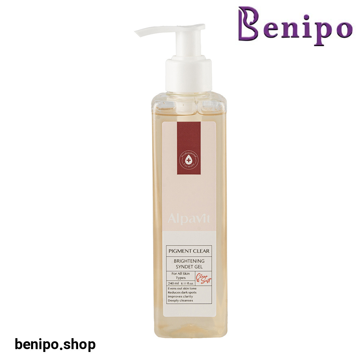 ژل شستشوی صورت روشن کننده و پاک کننده پوست حجم 240 میلی لیتر