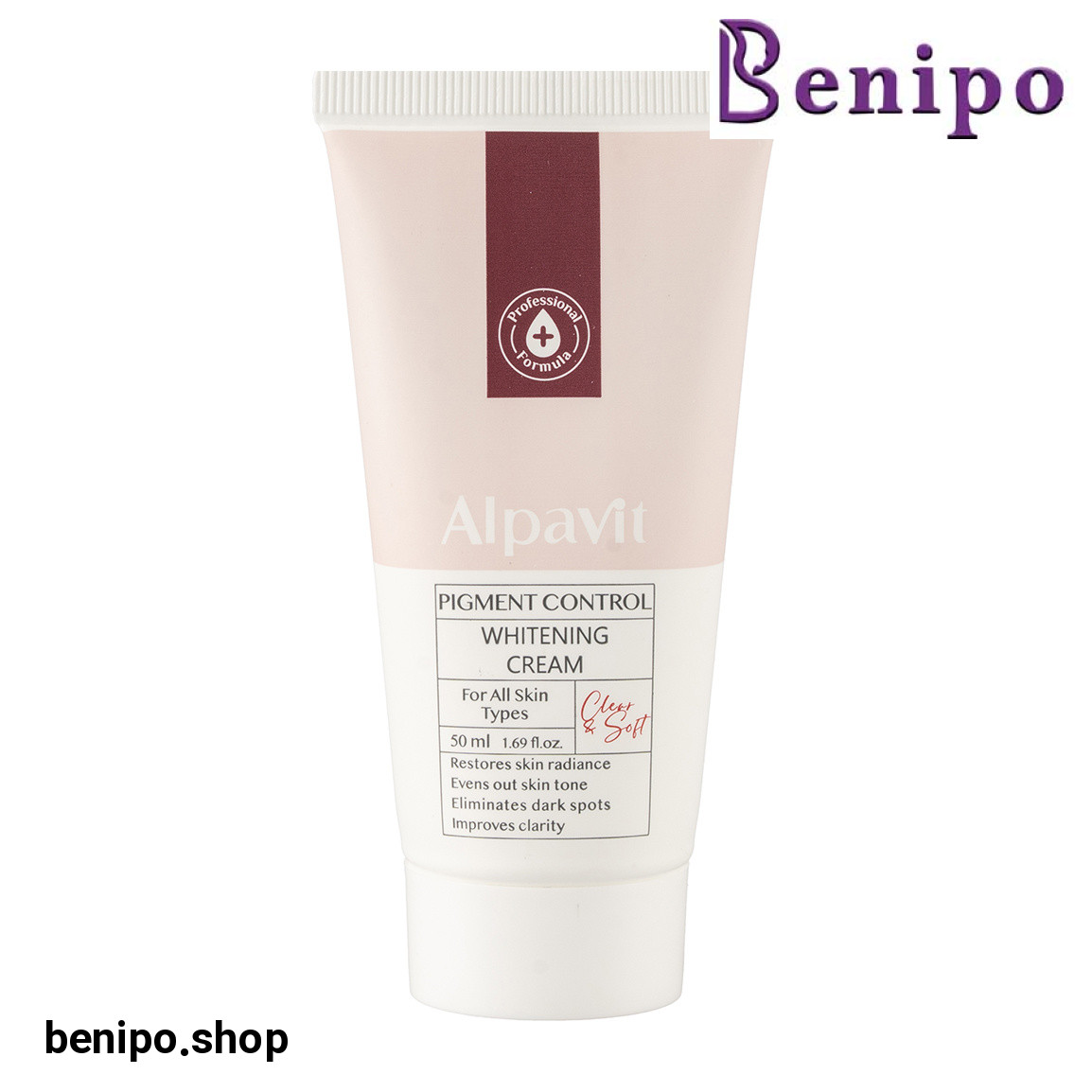 کرم روشن کننده پوست صورت مناسب انواع پوست حجم 50 میلی لیتر