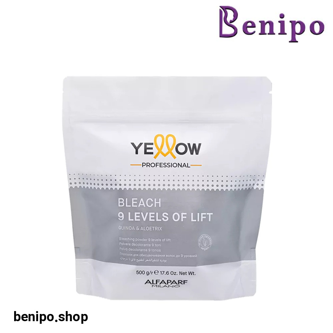 پودر دکلره  مدل yellow 9 وزن 500 گرم