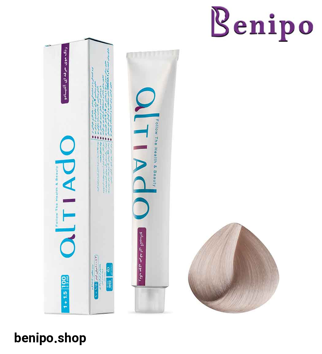 رنگ مو شماره 10.1 رنگ بلوند دودی فوق العاده روشن حجم 100میل