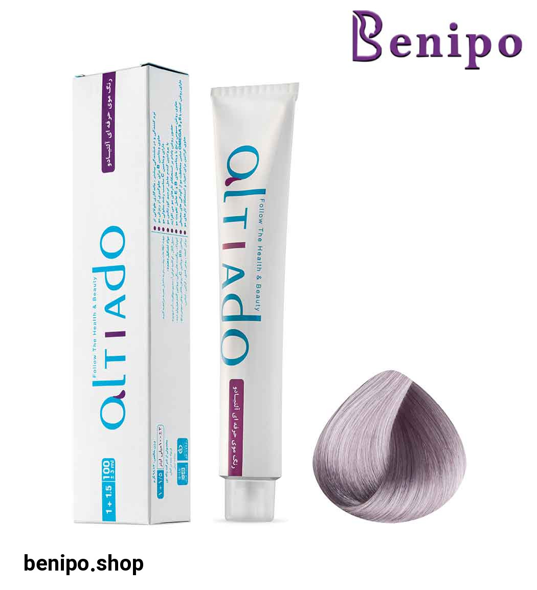 رنگ مو شماره 10.11 رنگ بلوند دودی فوق العاده روشن قوی حجم 100میل