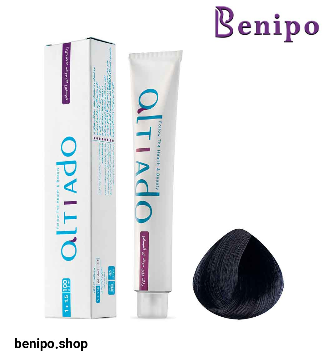 رنگ مو شماره 2.01 رنگ مشکی پر کلاغی حجم 100میل