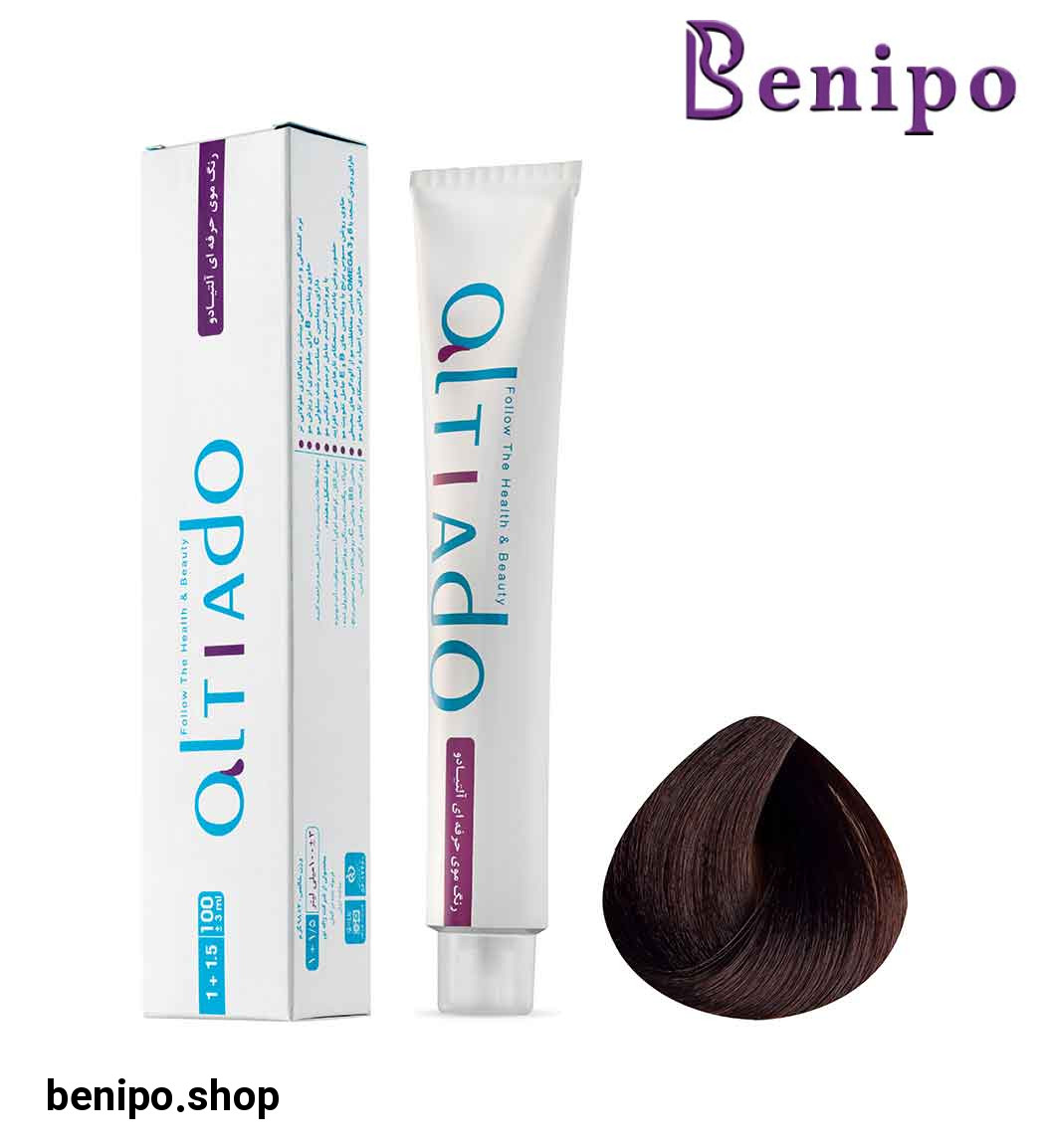 رنگ مو شماره 5.75 رنگ قهوه ای فندقی روشن حجم 100میل