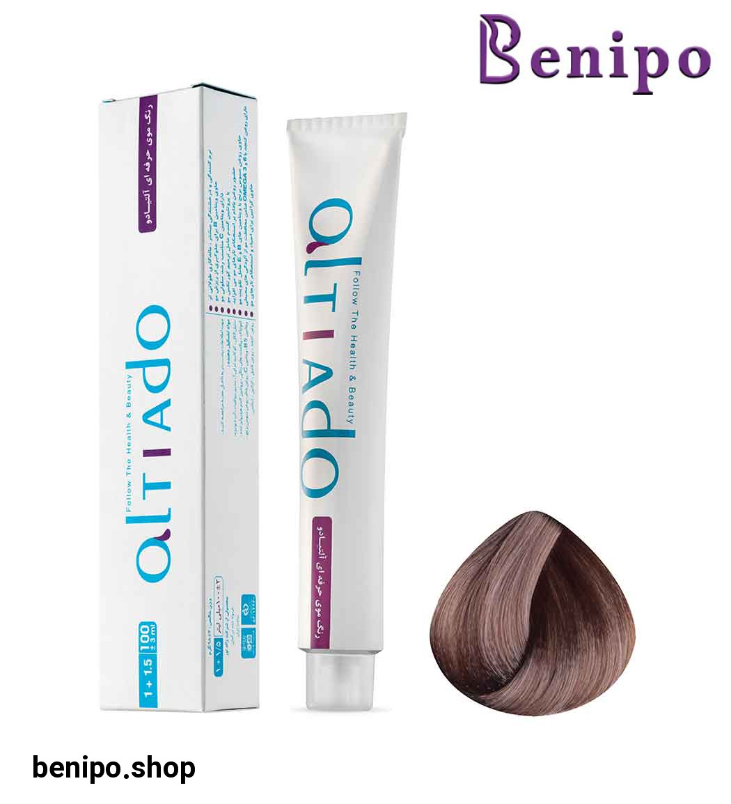 رنگ مو شماره 7.1 رنگ بلوند دودی متوسط حجم 100میل