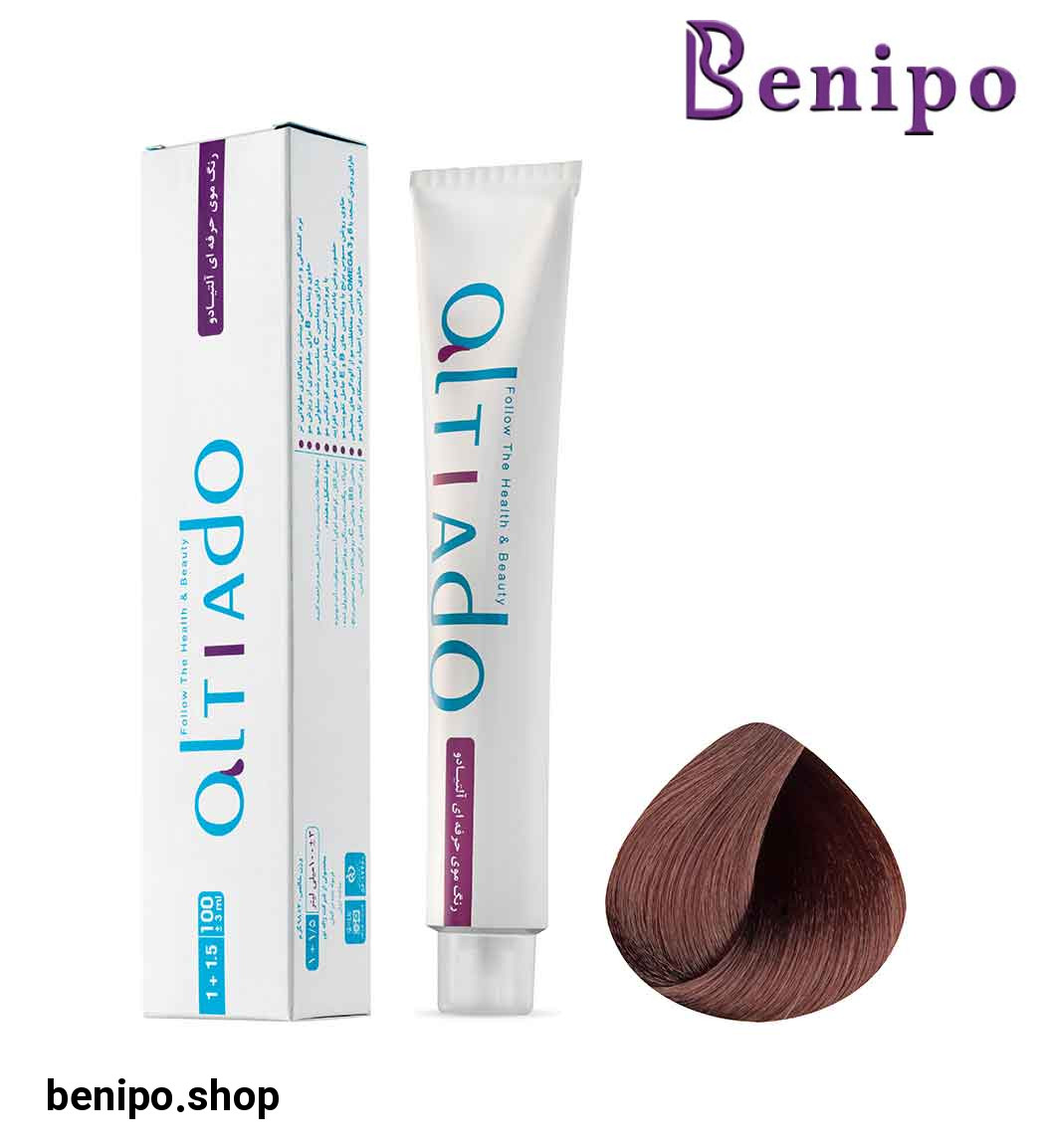 رنگ مو شماره 7.7 رنگ بلوند شکلاتی متوسط حجم 100میل