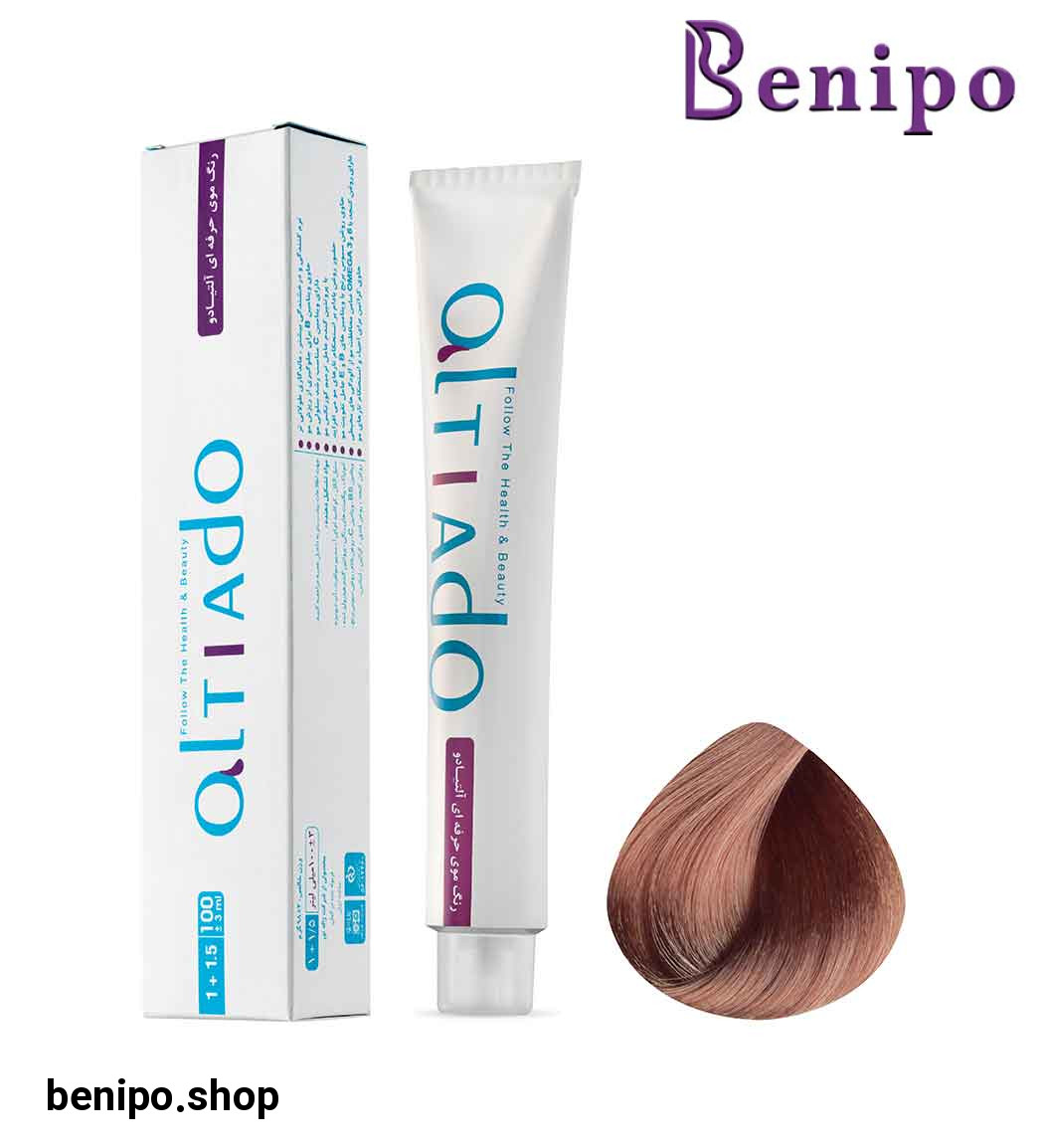 رنگ مو شماره 8.7 رنگ بلوند شکلاتی حجم 100میل