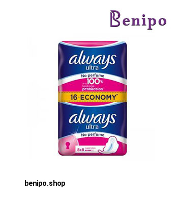 پک نواربهداشتي بزرگ سوپر پلاس ‏16 عددی