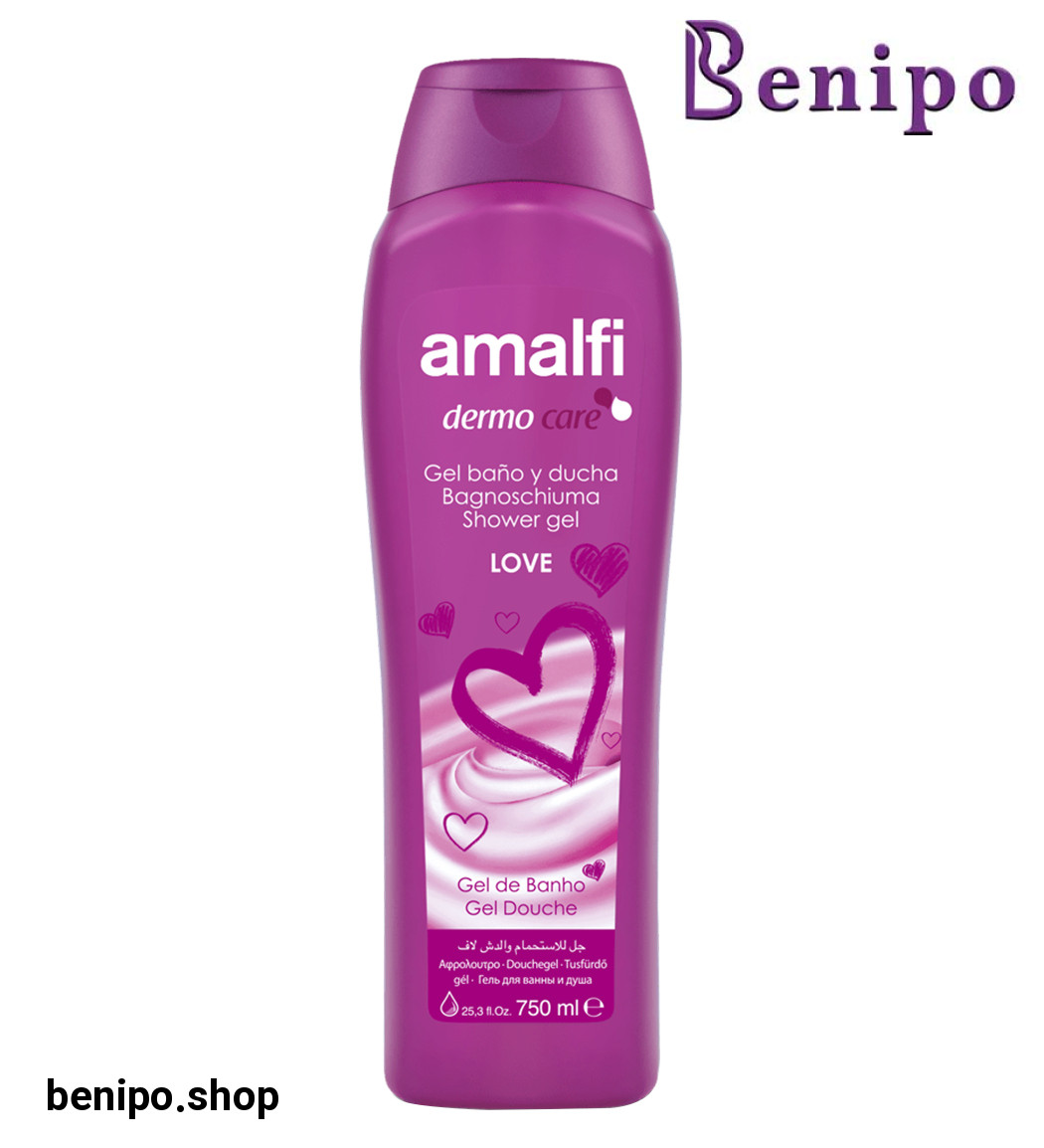 شامپو بدن آمالفی Love با حجم 750 میلی لیتر