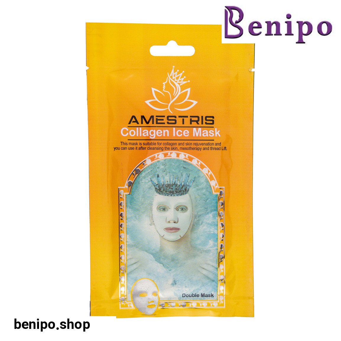 ماسک ورقه ای دو عددی مدل Collagen مناسب انواع پوست