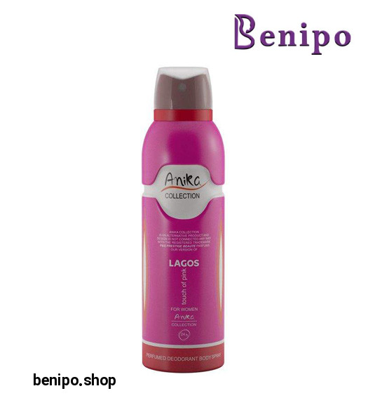 اسپری بدن زنانه Lacoste Touch Of Pink حجم 200میل