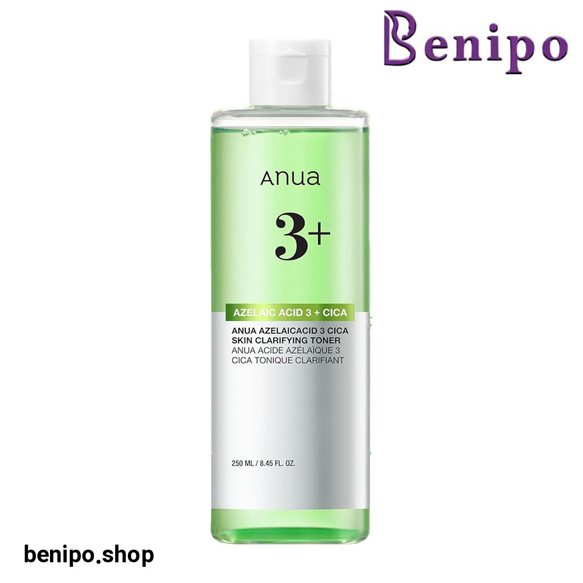 تونر شفاف کننده پوست آزلائیک 3 سیکا حجم 250 میلی لیتر
