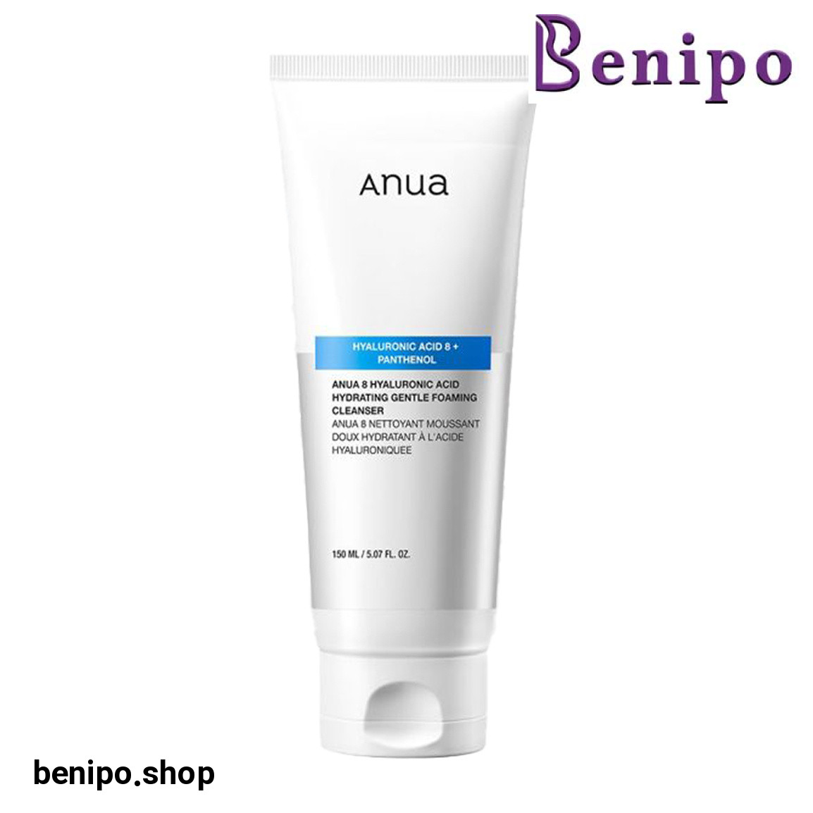 فوم شستشوی هیالورونیک اسید و پنتنول حجم 150 میلی لیتر