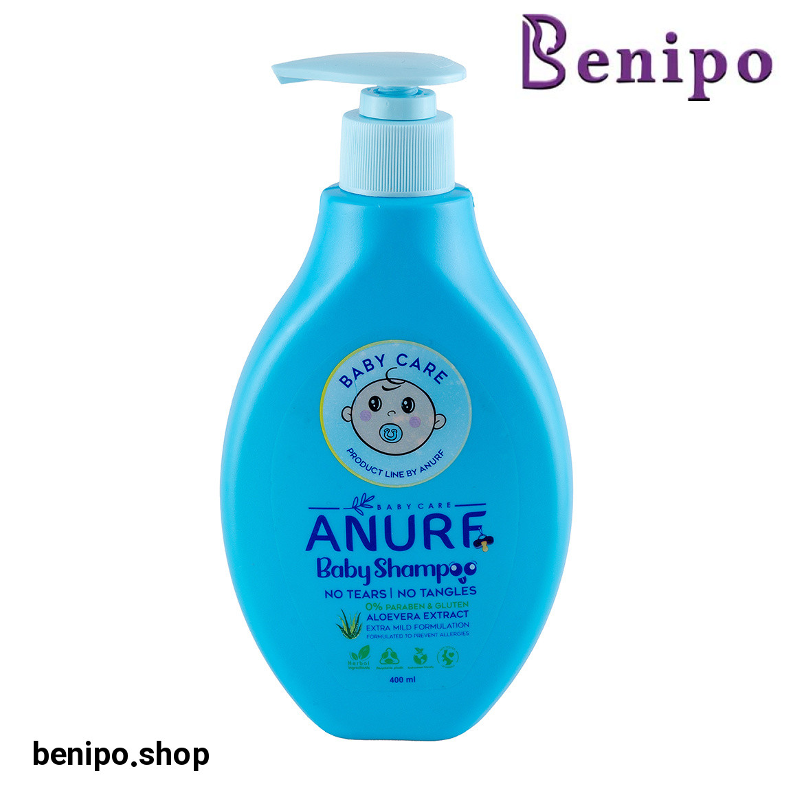 شامپو سر و بدن کودک مدل آبی حجم 400 میلی لیتر