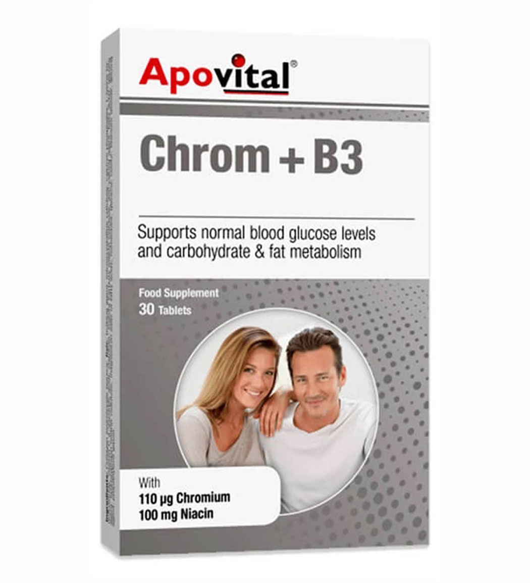 قرص Chrom + B3 بسته 30 عددی