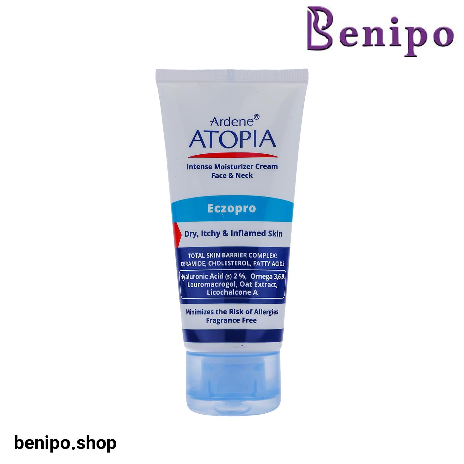 کرم مرطوب کننده صورت و گردن پوست خشک آردن آتوپیا