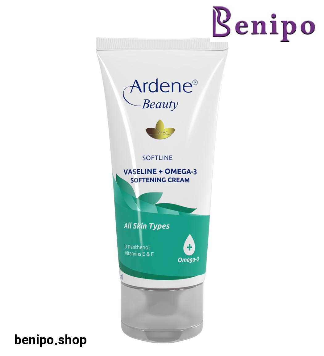 کرم مرطوب کننده وازلین و امگا 3 سافت لاین آردن بیوتی
