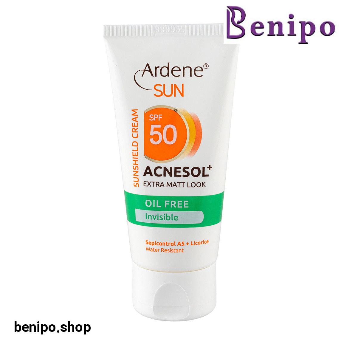 ضد آفتاب بی رنگ فاقد چربی اس پی اف 50 مات کننده آکنه سل پلاس