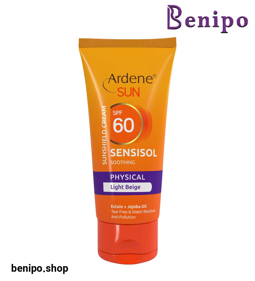 ضد آفتاب رنگی اس پی اف 60 فیزیکال سنسی سل آردن سان مناسب پوست حساس