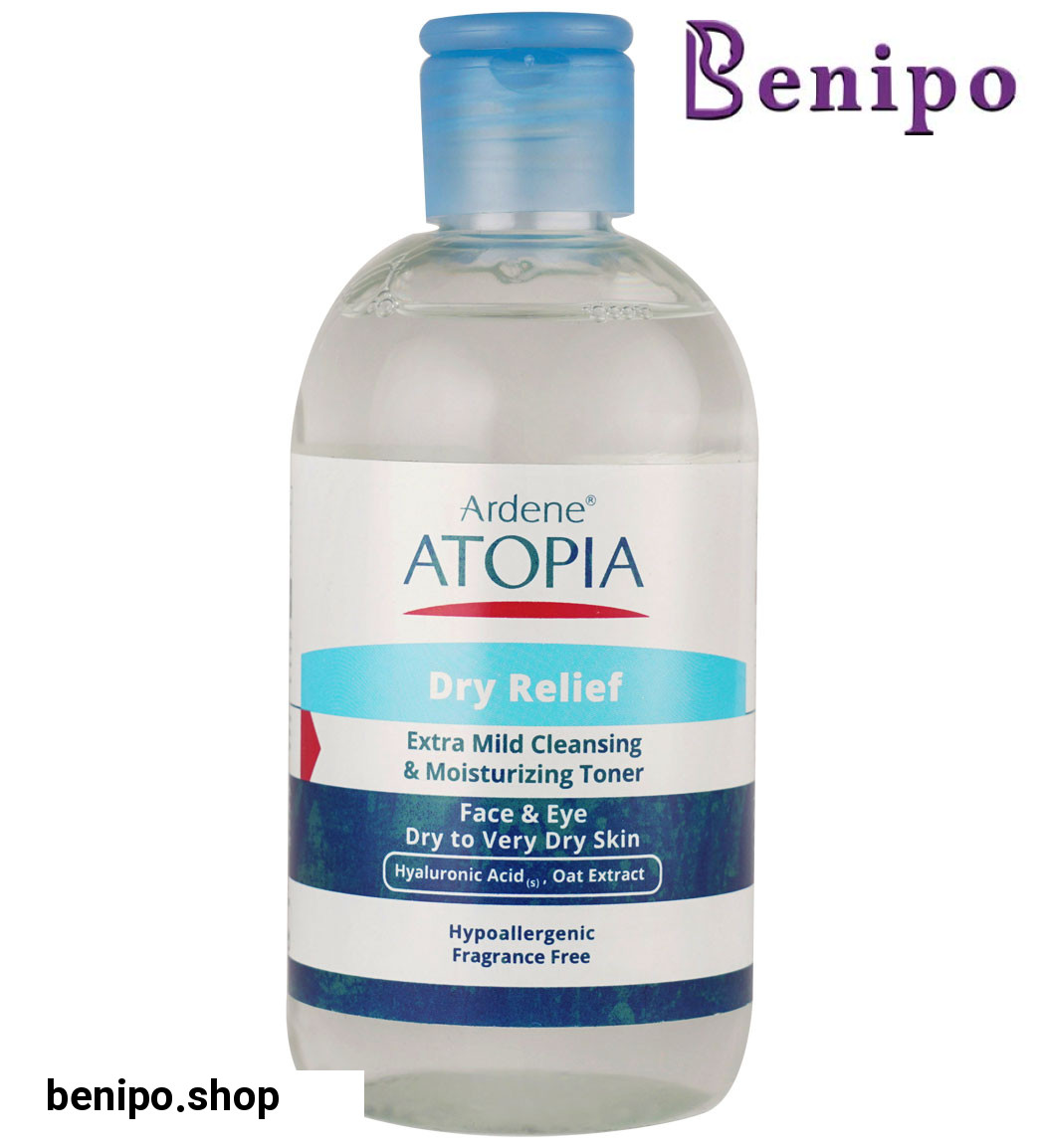 تونر ملایم چشم و صورت  مناسب پوست خشک و خیلی خشک حجم 250 میل