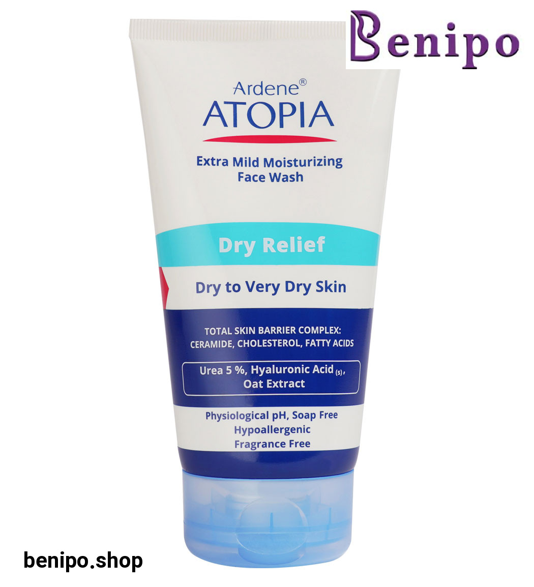 شوینده صورت مرطوب کننده اوره 5% مدل Dry Relief اتوپیا