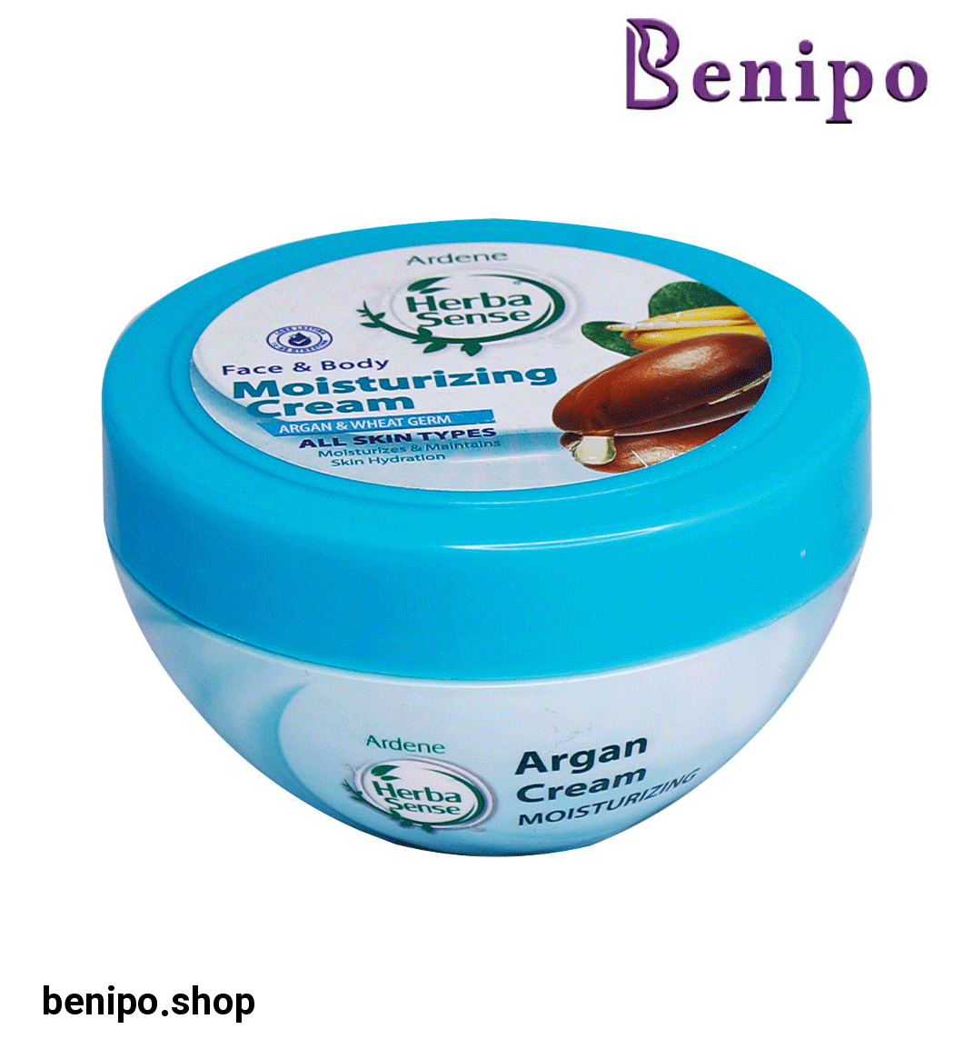 کرم مرطوب کننده دست و بدن هرباسنس حاوی آرگان و جوانه گندم