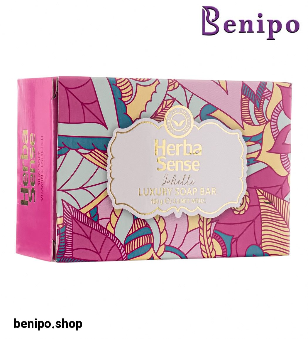 صابون صورتی Juliette با رایحه توت وحشی هرباسنس